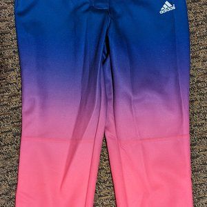 Adidas Girls' Colored Softball Pants, youth medium